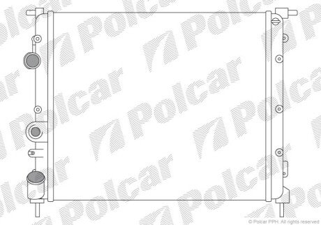 Радіатори охолодження Polcar 606008A1 (фото 1)