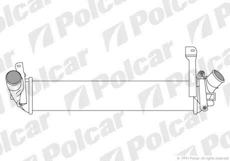 Радіатори повітря (Інтеркулери) Polcar 6060J8-2