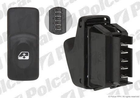 Блок кнопок склопідіймача Polcar 6060P-73