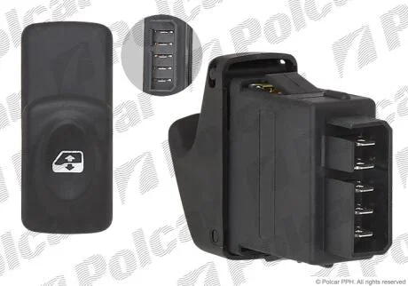 Блок кнопок стеклоподъемников Polcar 6060P-75