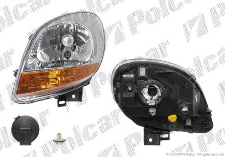 Фара основная левая H4, P21W, W5W Polcar 6061093E