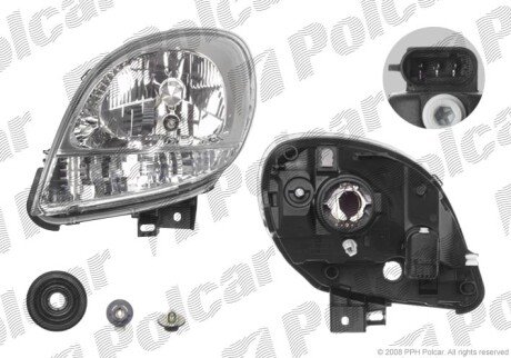 Фара основна Polcar 606109-V