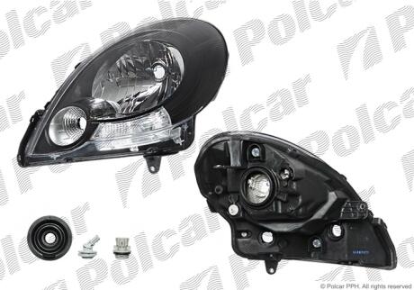 Фара основная левая H4, P21/5W Polcar 6062093E