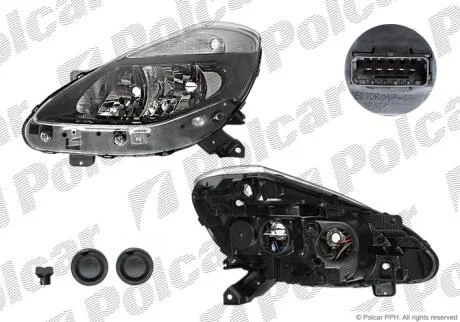 Фара основная левая H7, PY21W, W5W Polcar 6064094E