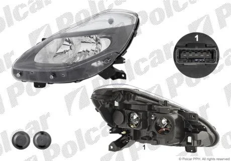 Фара основная Polcar 6064096E