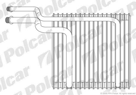 Испаритель кондиционера Polcar 6070P8-1