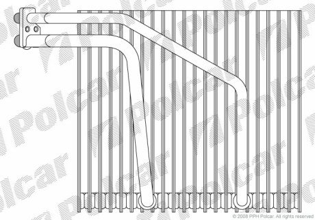 Испаритель кондиционера Polcar 6070P8-2