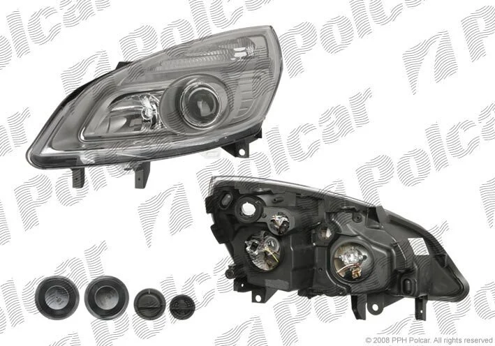 Фара основная левая H1, H7, PY21W, W5W Polcar 607209-E (фото 1)