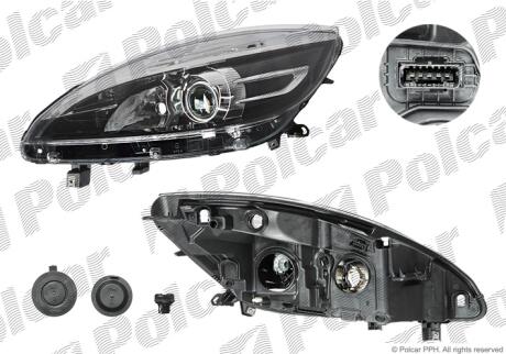 Фара основная левая H7, PY21W, W5W Polcar 6073092V