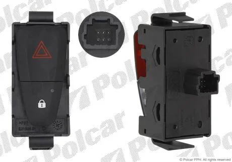 Включатель аварийного света Polcar 6073P-30