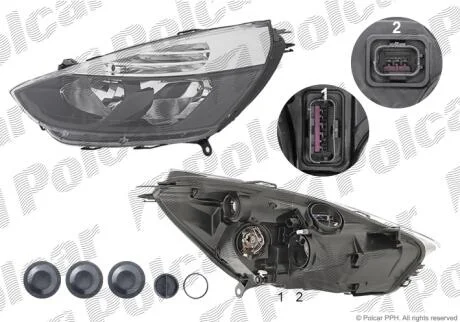 Фара основна Polcar 60B1090E