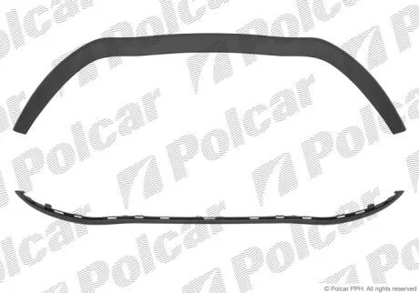 Спойлер переднього бампера Polcar 60B125-J