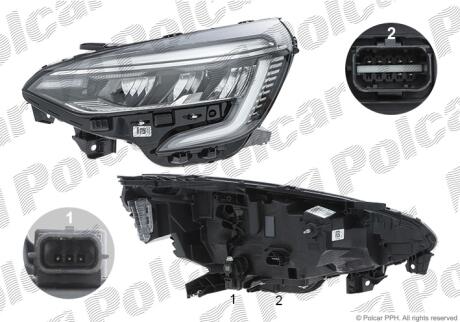 Фара основная левая LED Polcar 60B3091E