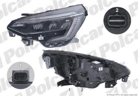 Фара основная Polcar 60B3092X