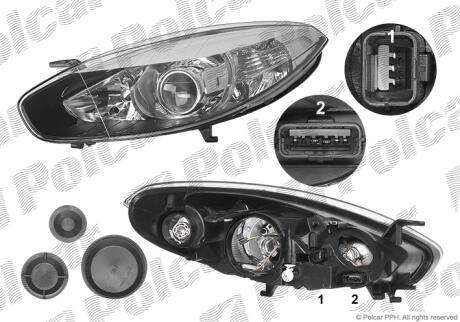 Фара основная Polcar 60C109-E