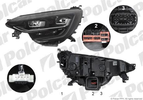 Фара основная Polcar 60C3091E
