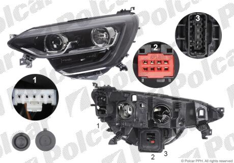 Фара основна Polcar 60C30920E