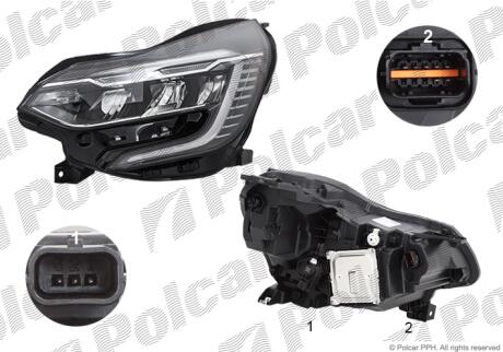 Фара основная левая LED Polcar 60L2092H