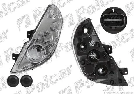 Фара основная Polcar 60N1095E