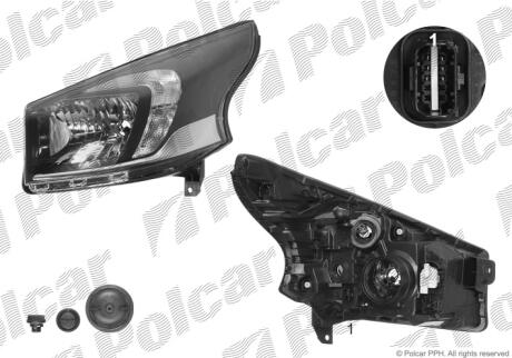 Фара основная Polcar 60N2090E