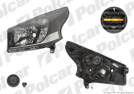 Фара основная Polcar 60N2091H