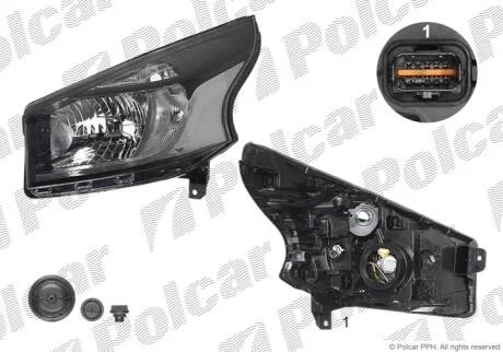 Фара основная Polcar 60N2102E