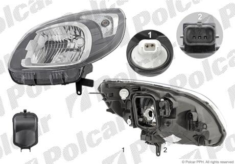 Фара основная Polcar 60U1104EUA