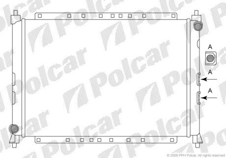 Радіатори охолодження Polcar 631908A2