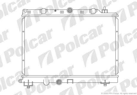 Радіатори охолодження Polcar 634008-2 (фото 1)