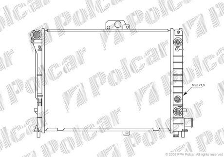 Радіатори охолодження Polcar 652108-1