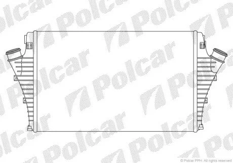 Радиаторы воздуха (Интеркулеры) Polcar 6530J81X