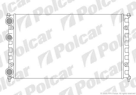 Радіатори охолодження Polcar 671308-6 (фото 1)