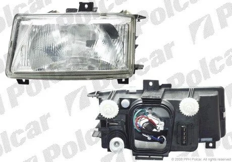 Фара основная правая H4, W5W Polcar 671310-E