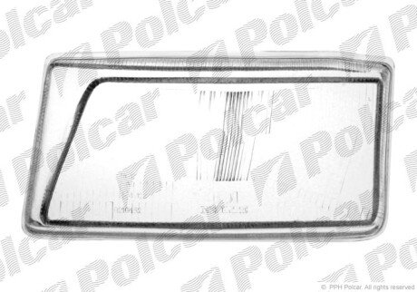 Скло фари Polcar 671312-E