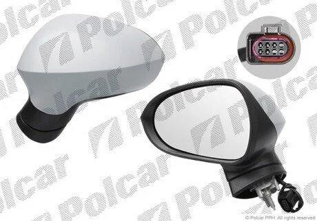 Дзеркало зовнішнє лівий Polcar 67265191M