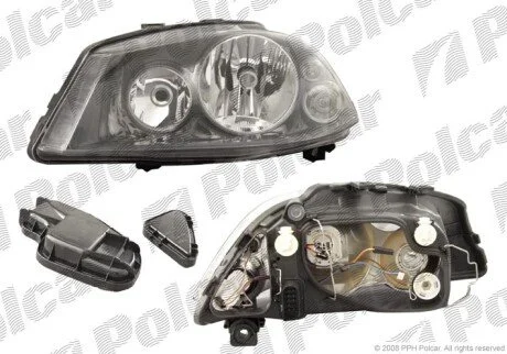 Фара основная левая H3, H7, PY21W, W5W Polcar 6730095E