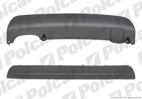 Спойлер заднего бампера Polcar 673199-J