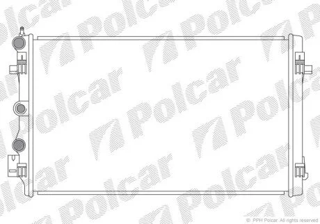 Радіатори охолодження Polcar 673208-1