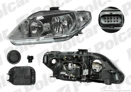 Фара основная Polcar 674010-V