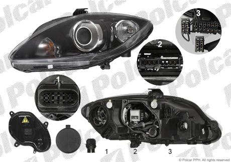 Фара основна Polcar 6755094V