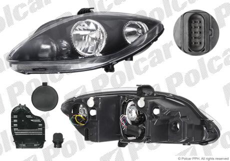 Фара основна ліва H1, H7 Polcar 6755096E