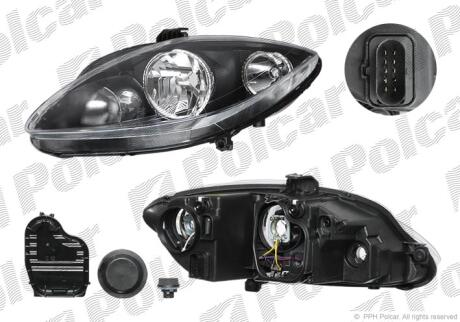Фара основная Polcar 675509-E