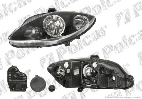 Фара основная правая H1, H7, PY21W, W5W Polcar 6755102V