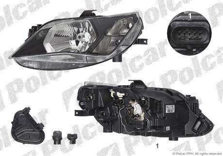 Фара основная Polcar 67B1094V