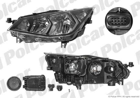 Фара основная Polcar 67B310-E