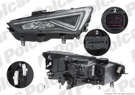 Фара основная левая LED Polcar 67C2091VUA
