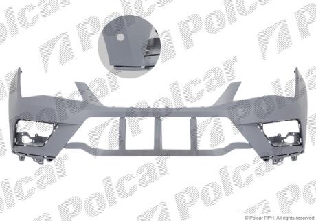 Бампер передній Polcar 67X107-2