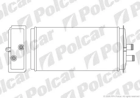 Радіатор обігрівача салону Polcar 6910N8-1