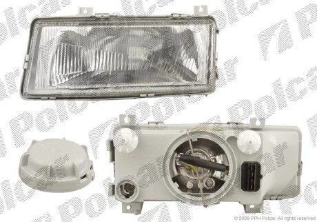Фара основна ліва H4, W5W Polcar 6911090E