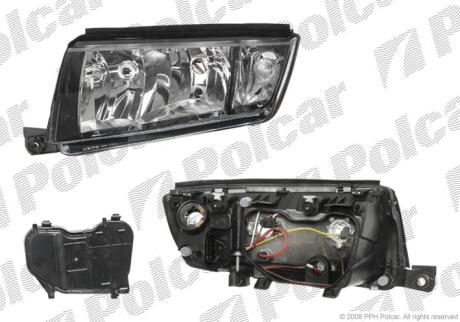 Фара основна права H3, H7, PY21W, W5W Polcar 6913102E